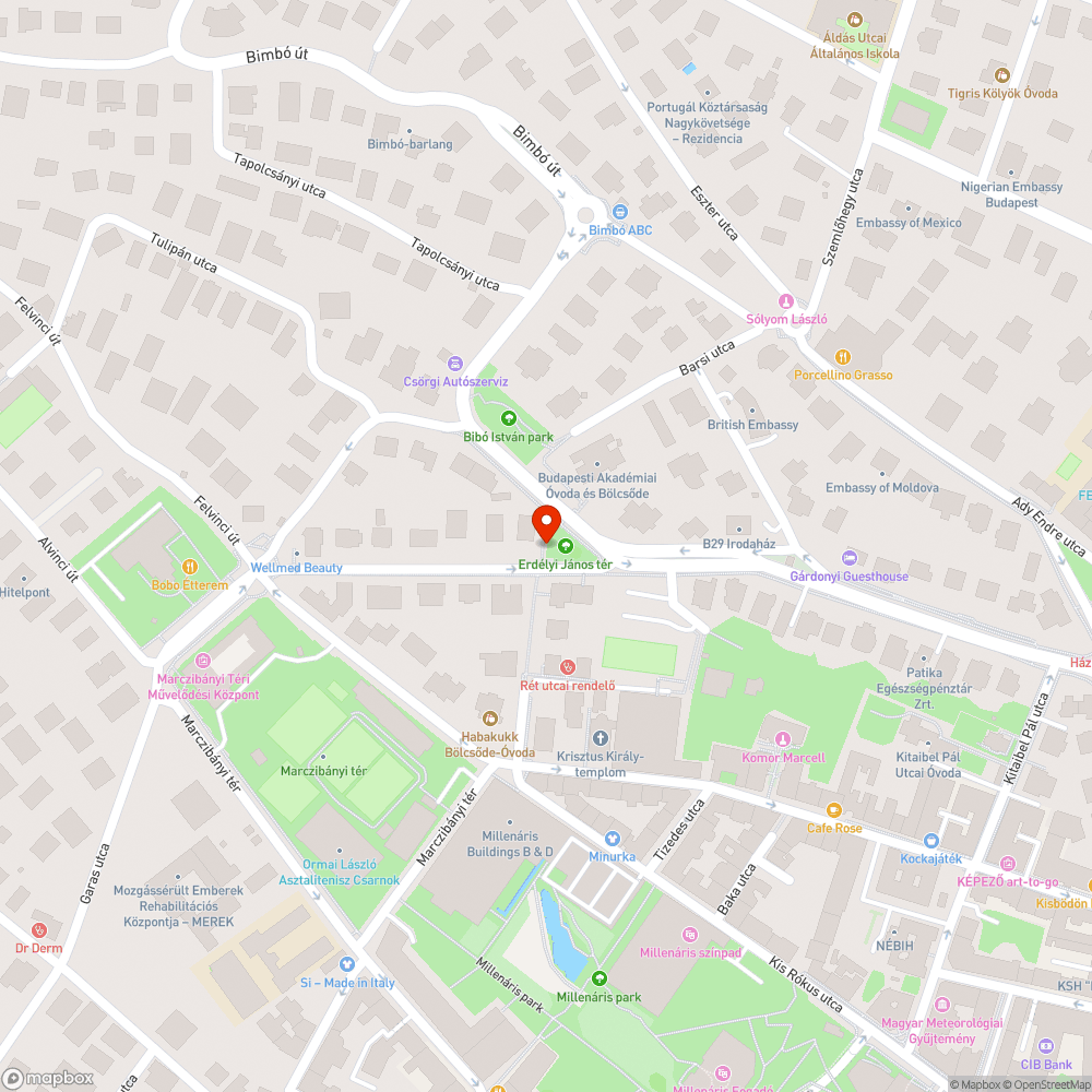 1022 Rét utca - zebra létesítésének szükségessége bejelentés helye