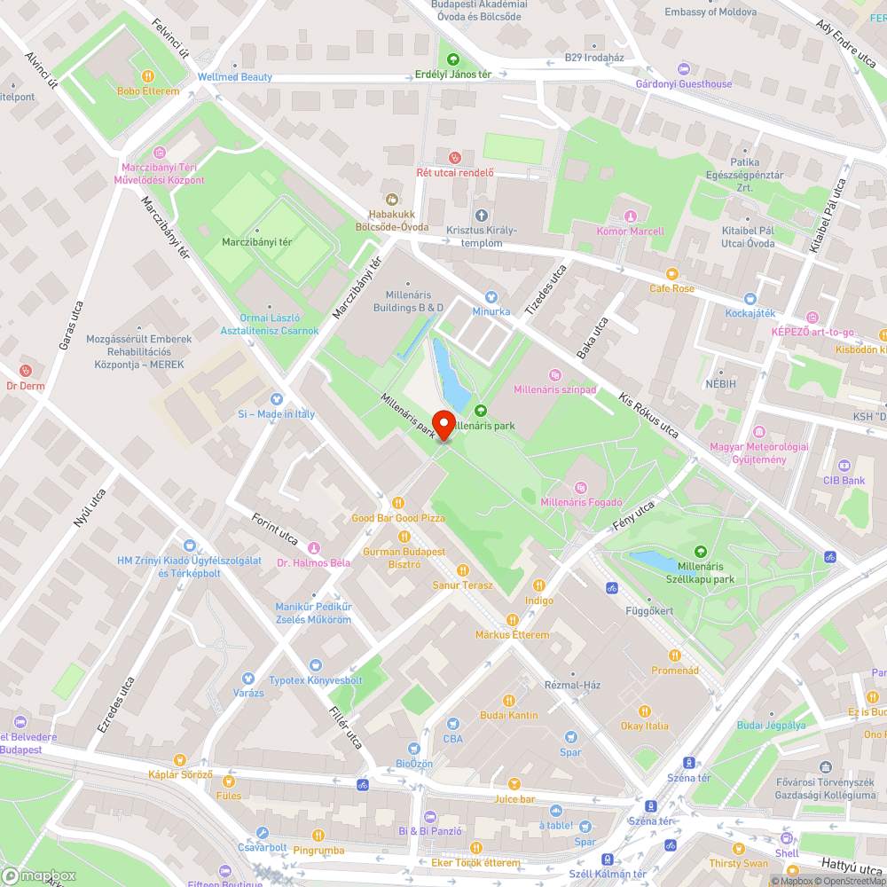 Millenáris bejáratánál veszélyes oszlop bejelentés helye