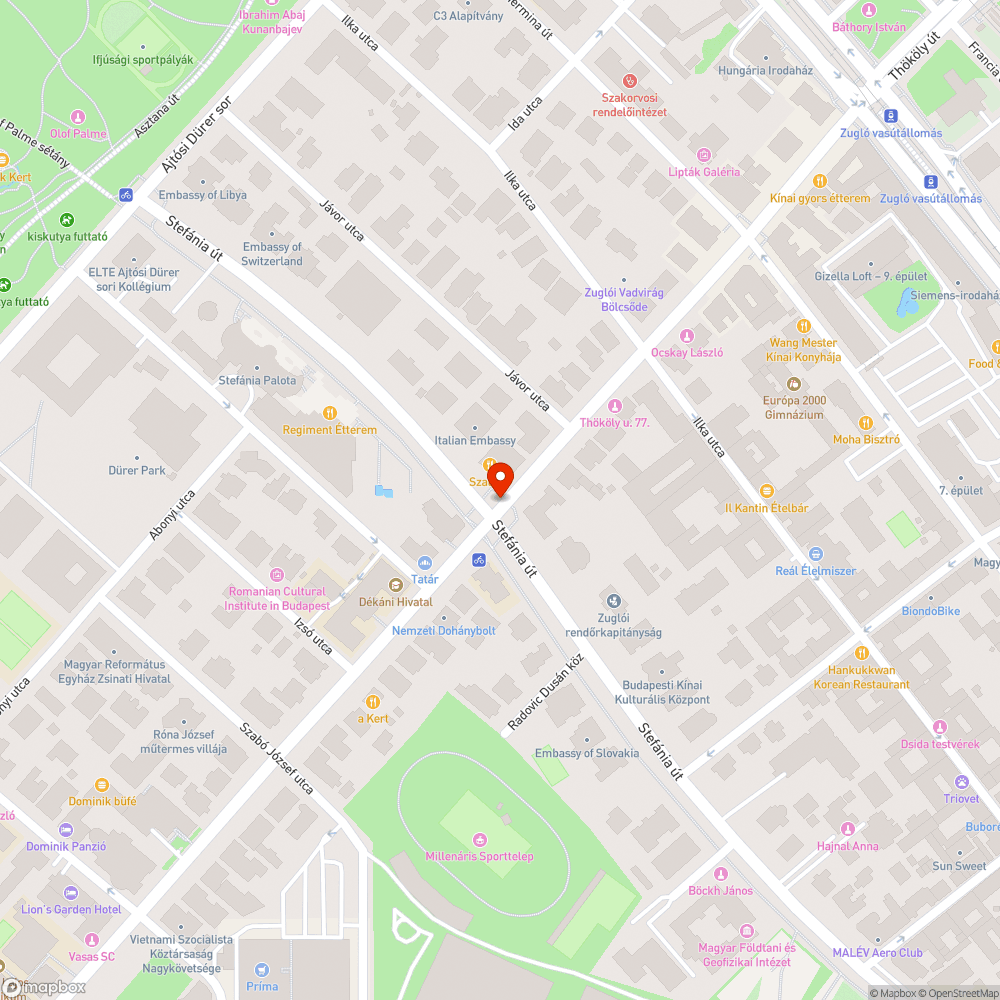 Visszatérő gumigyilkos sín-kátyú kombináció bejelentés helye