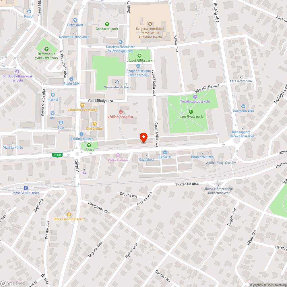 Kopott pad bejelentés helye