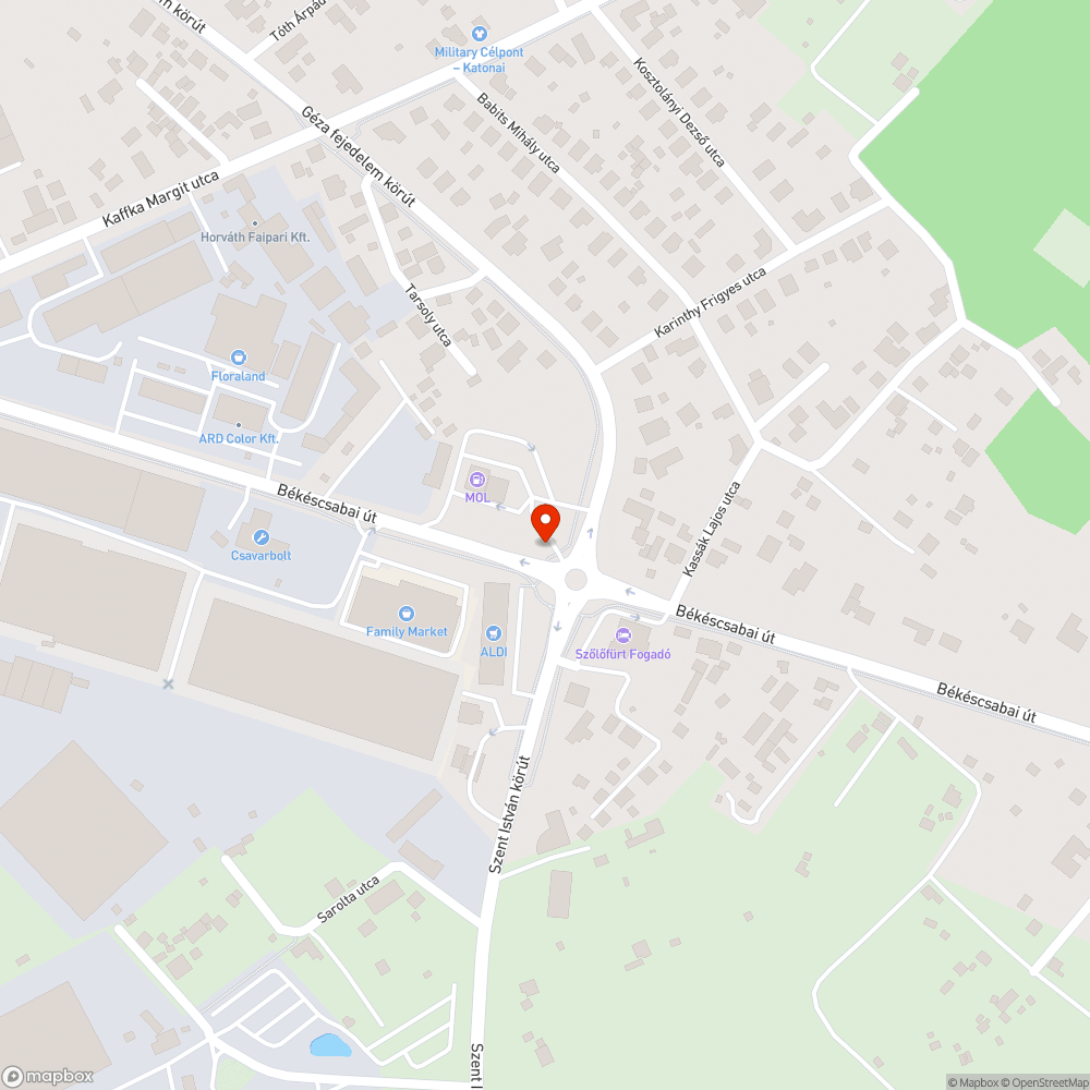 Üres keret bejelentés helye