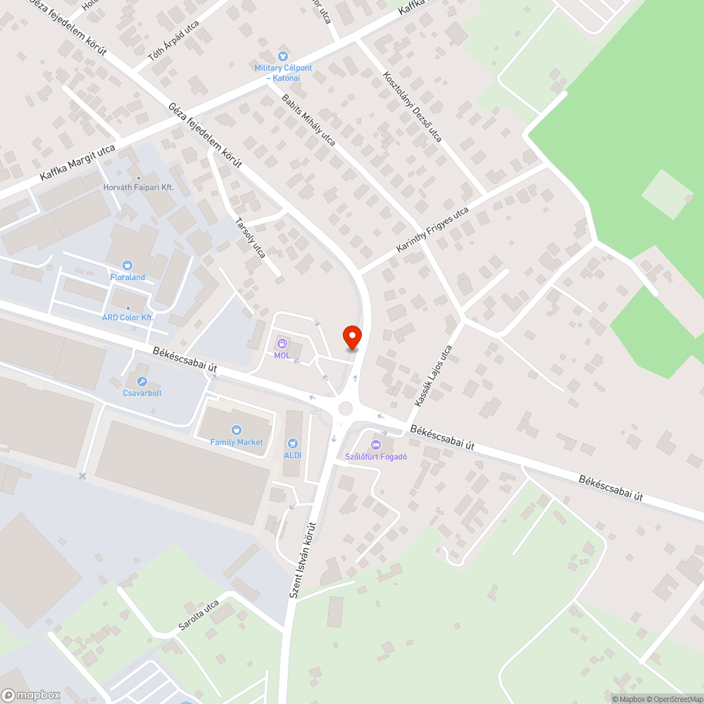 Olvashatatlan város tábla bejelentés helye