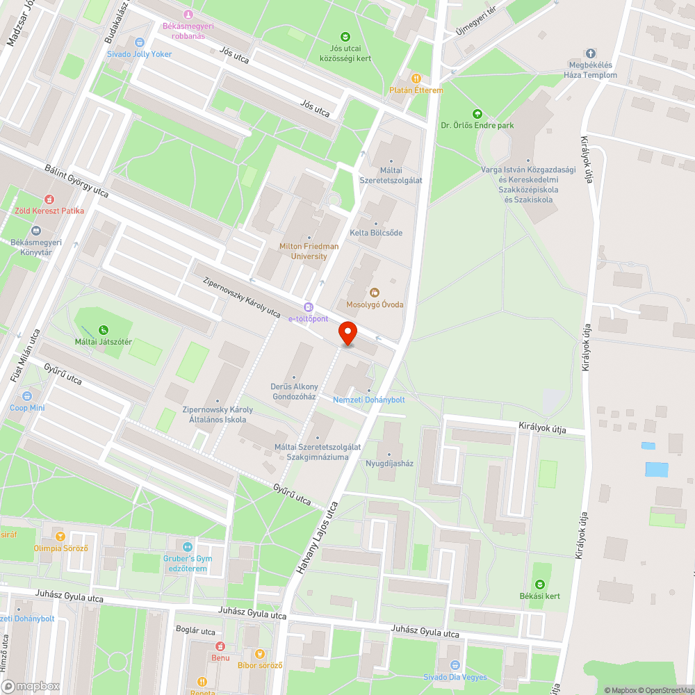 Eldugult vízelvezető bejelentés helye