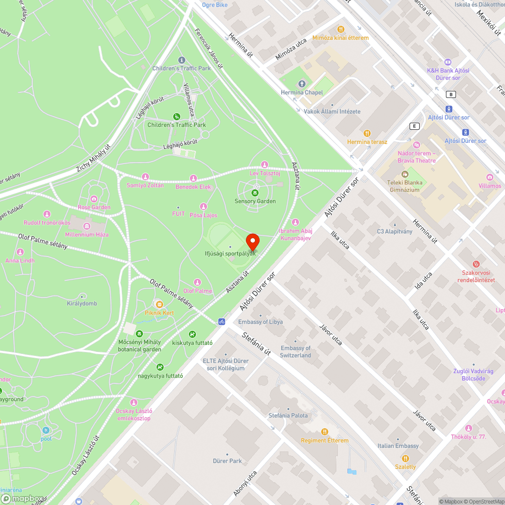 Lefolyó bejelentés helye