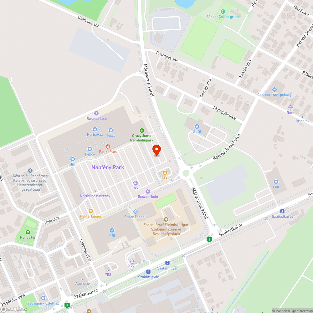 Elhagyott, rohadó autó bejelentés helye