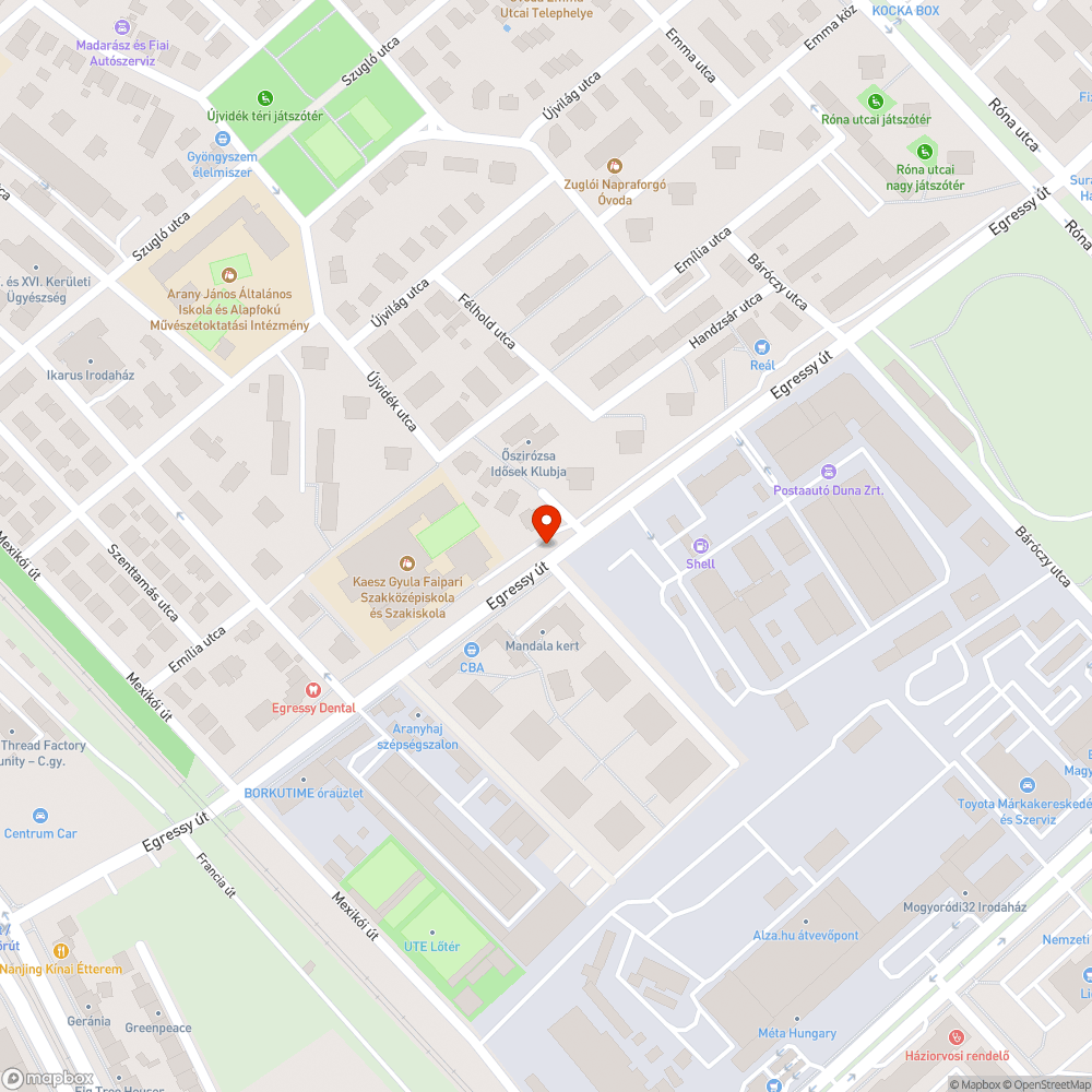 Elszáradt zöldhulladék bejelentés helye