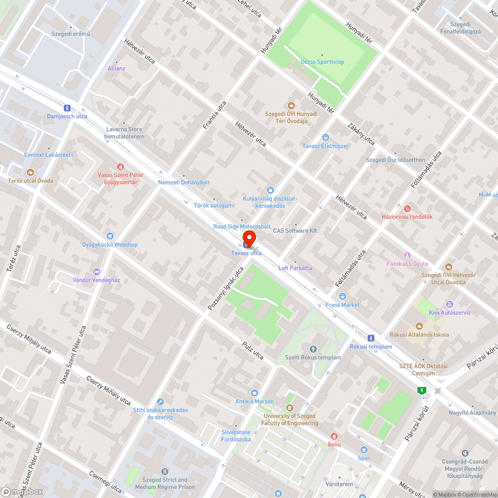 Nem működik a kijelző - Tavasz utca bejelentés helye