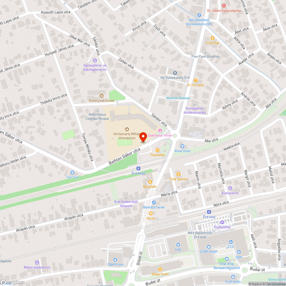 Busz a kicsi parkolóban bejelentés helye