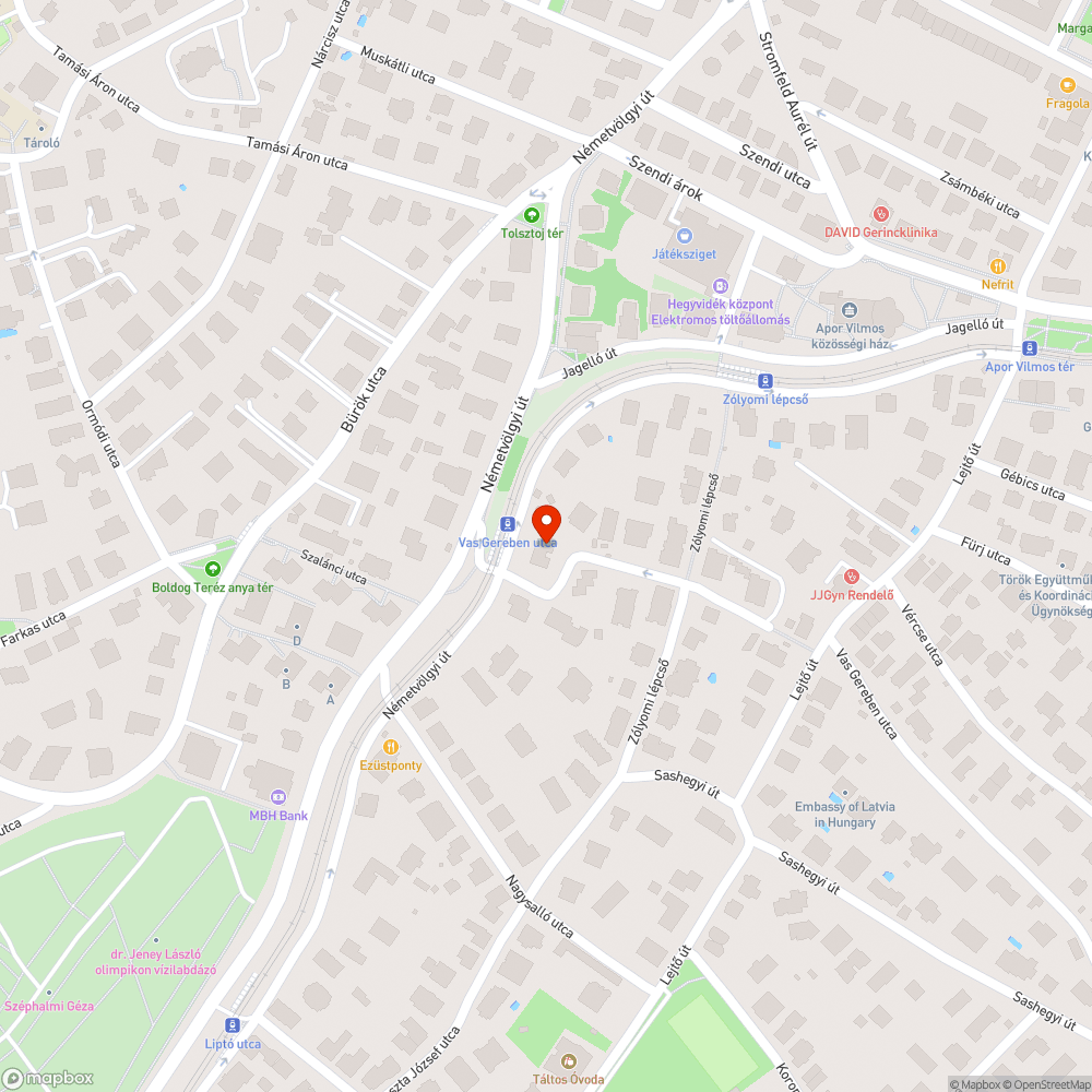 Betört üveg bejelentés helye