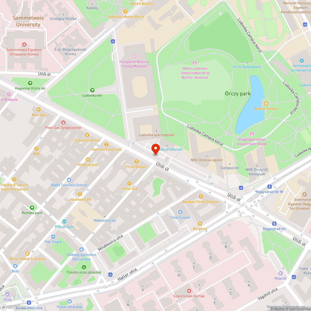 Forgalomtechnikai - Üllői út bejelentés helye