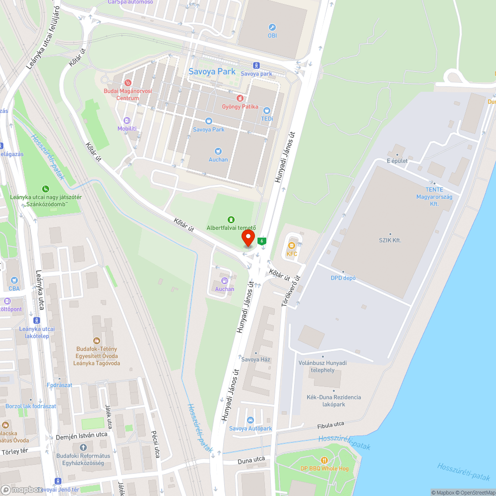 Elhagyott poller bejelentés helye