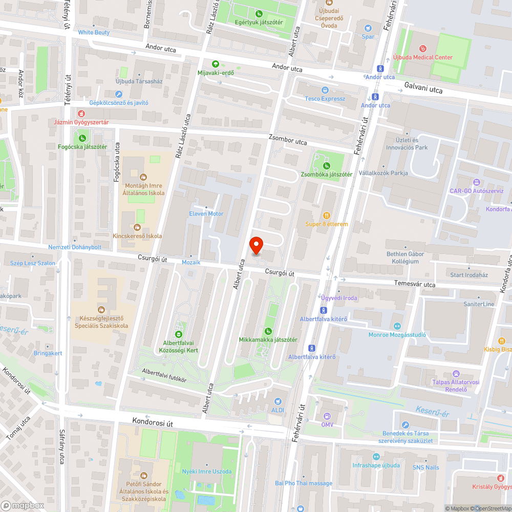 Szétterülő fa bejelentés helye