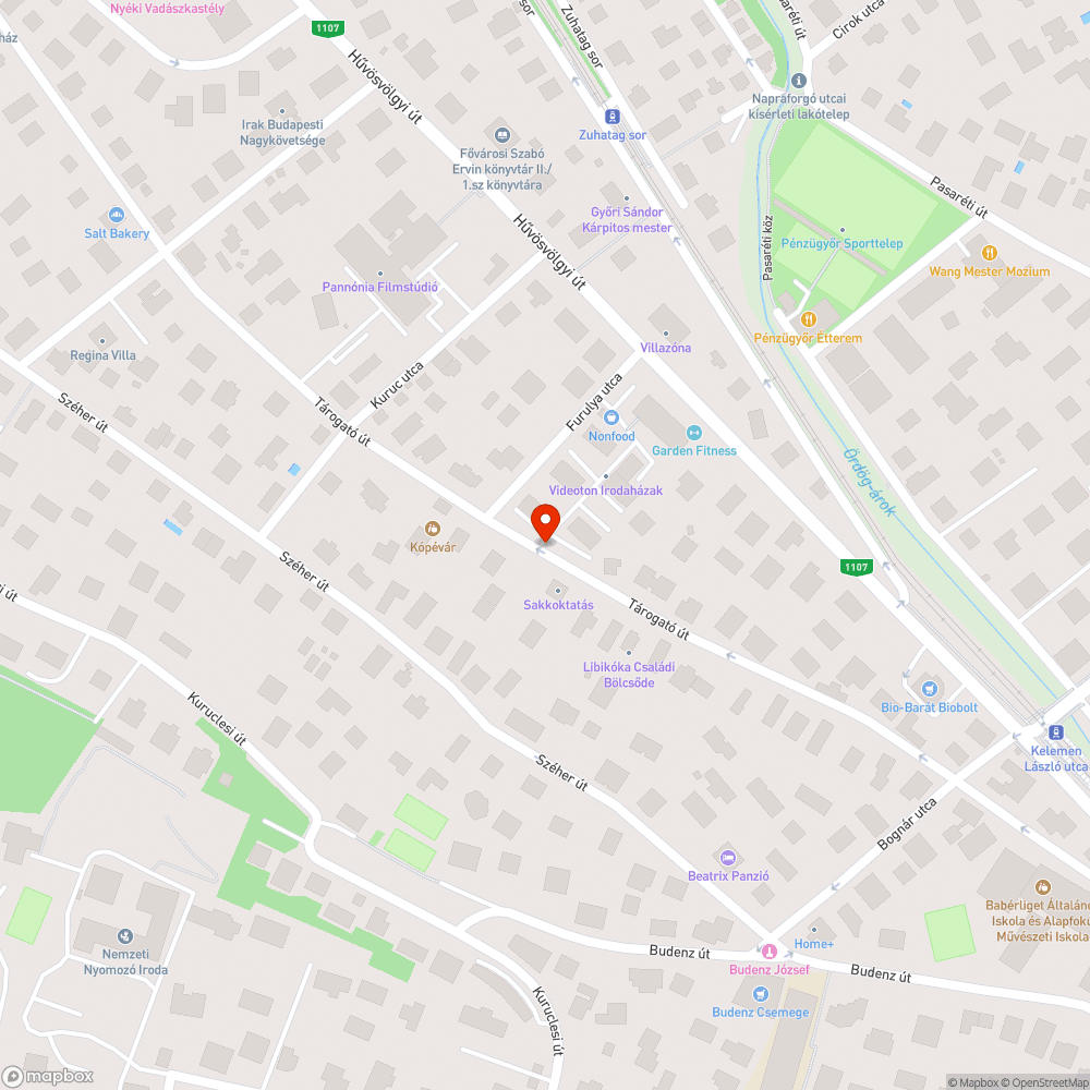 Tárogató út 29. járda bejelentés helye