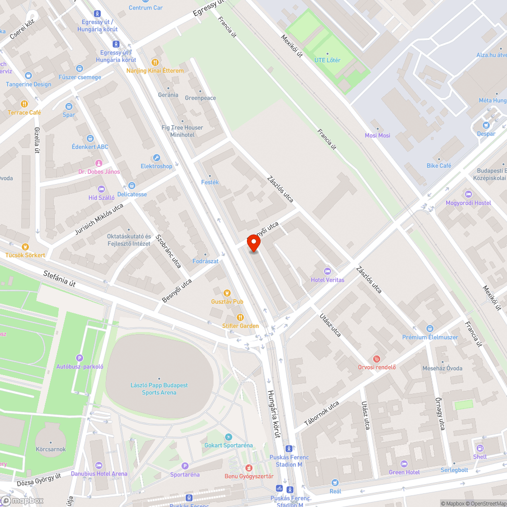 Közúton üveghulladék bejelentés helye