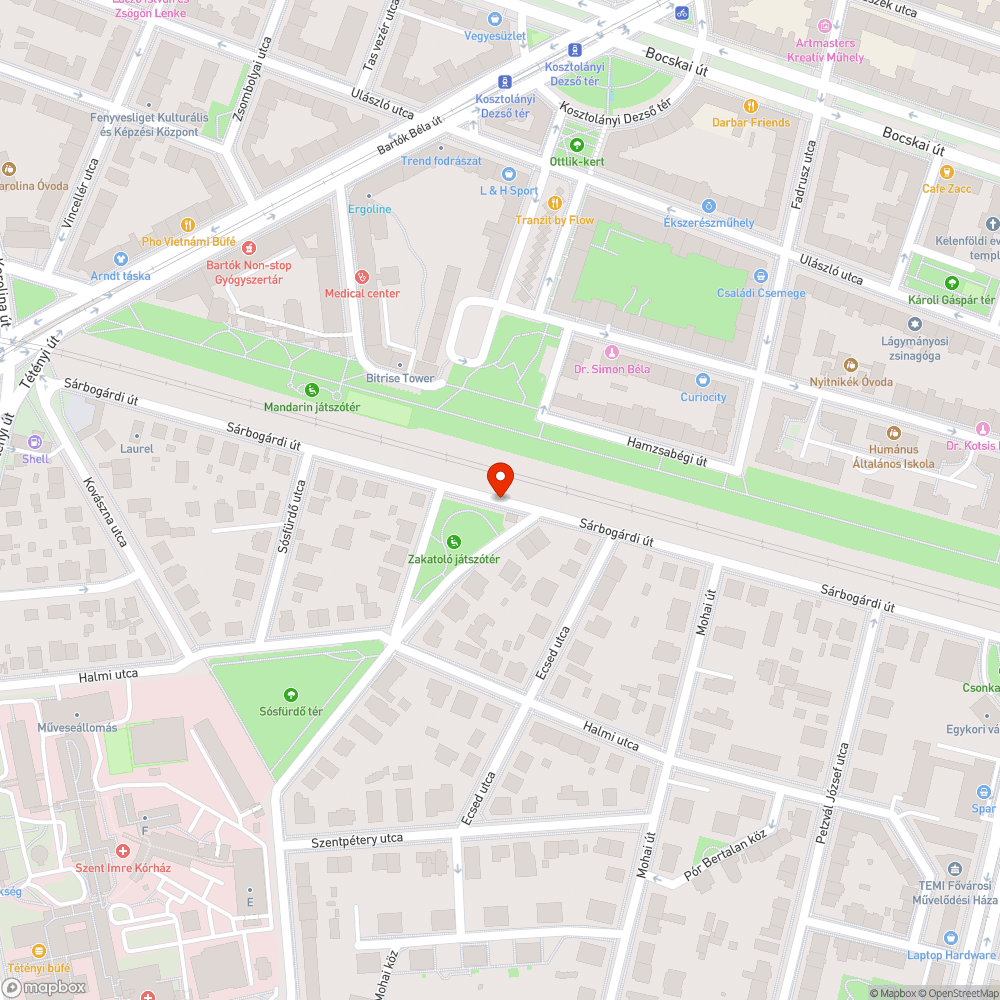 Elhagyatott járda bejelentés helye