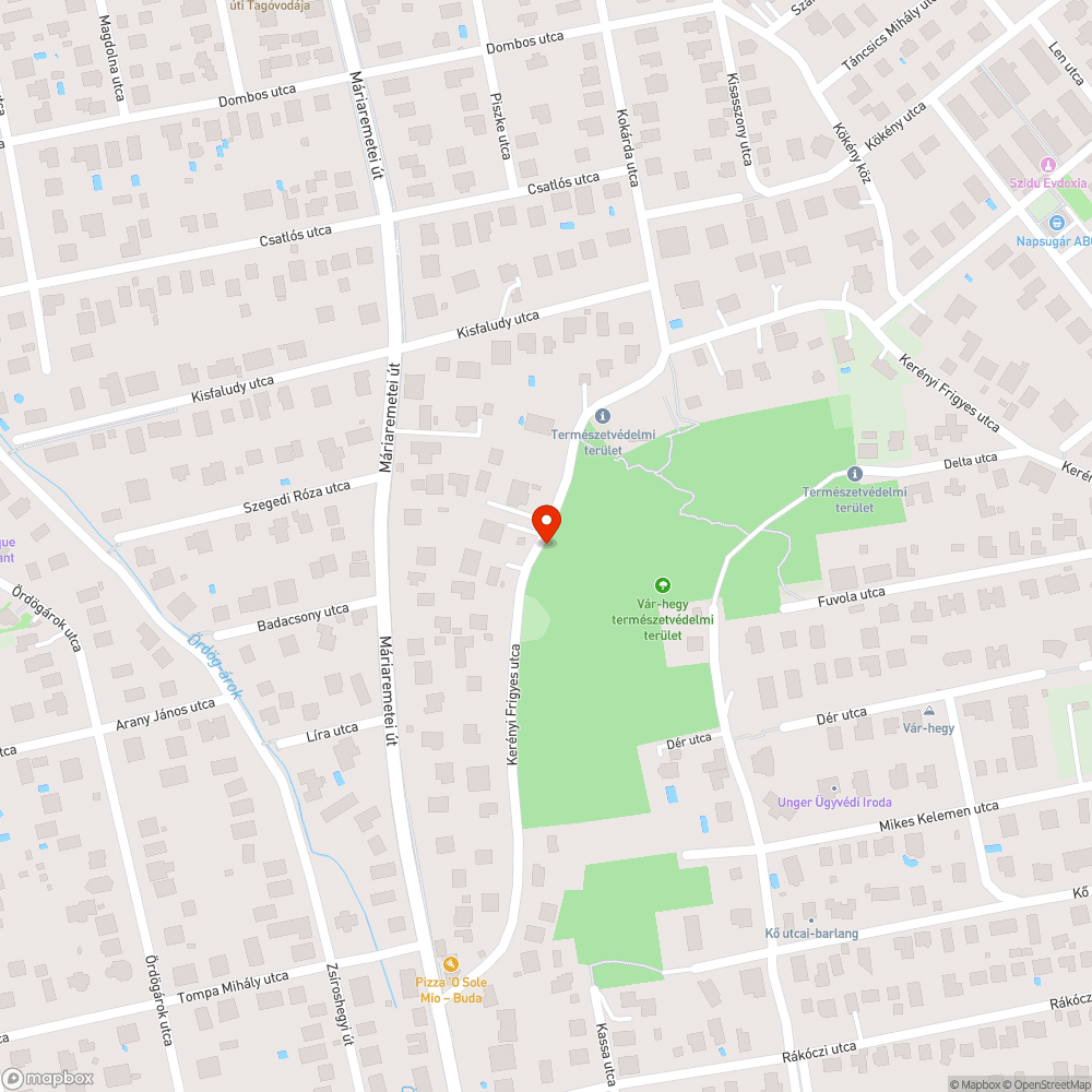 Növényzet ránőtt az utcára bejelentés helye