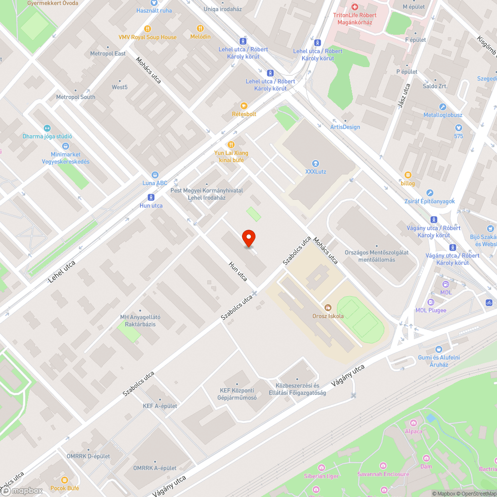 Egy elhagyott kisbusz bejelentés helye