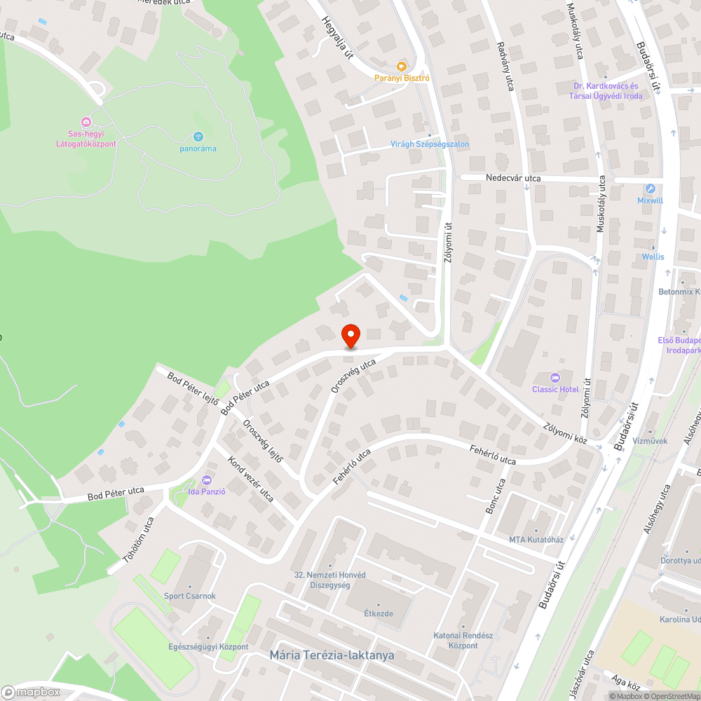 Elhagyott épület bejelentés helye