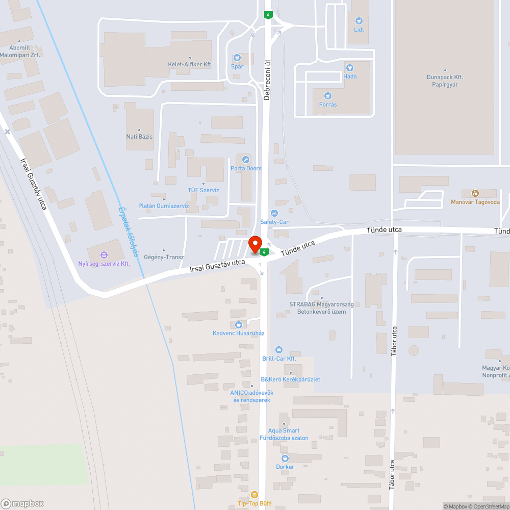 Lekopott zebra bejelentés helye