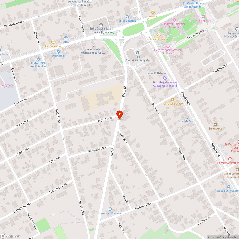 Ercsi út melletti gondozatlan árok és környéke bejelentés helye