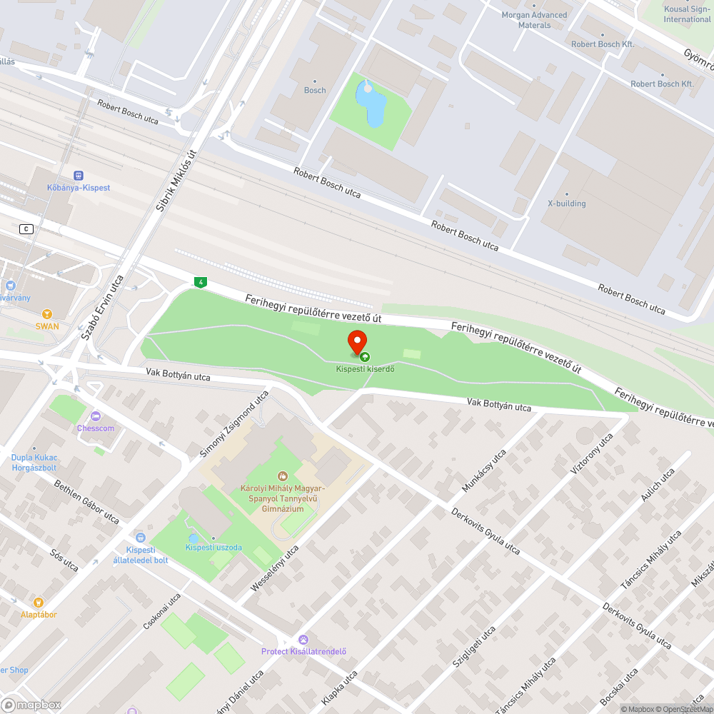 Undorító kiserdő bejelentés helye