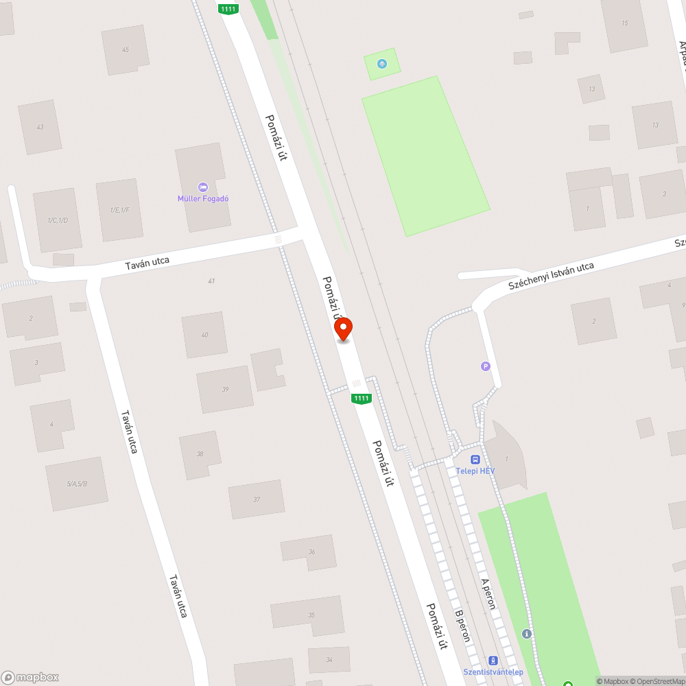 Zebra előtt kátyú bejelentés helye