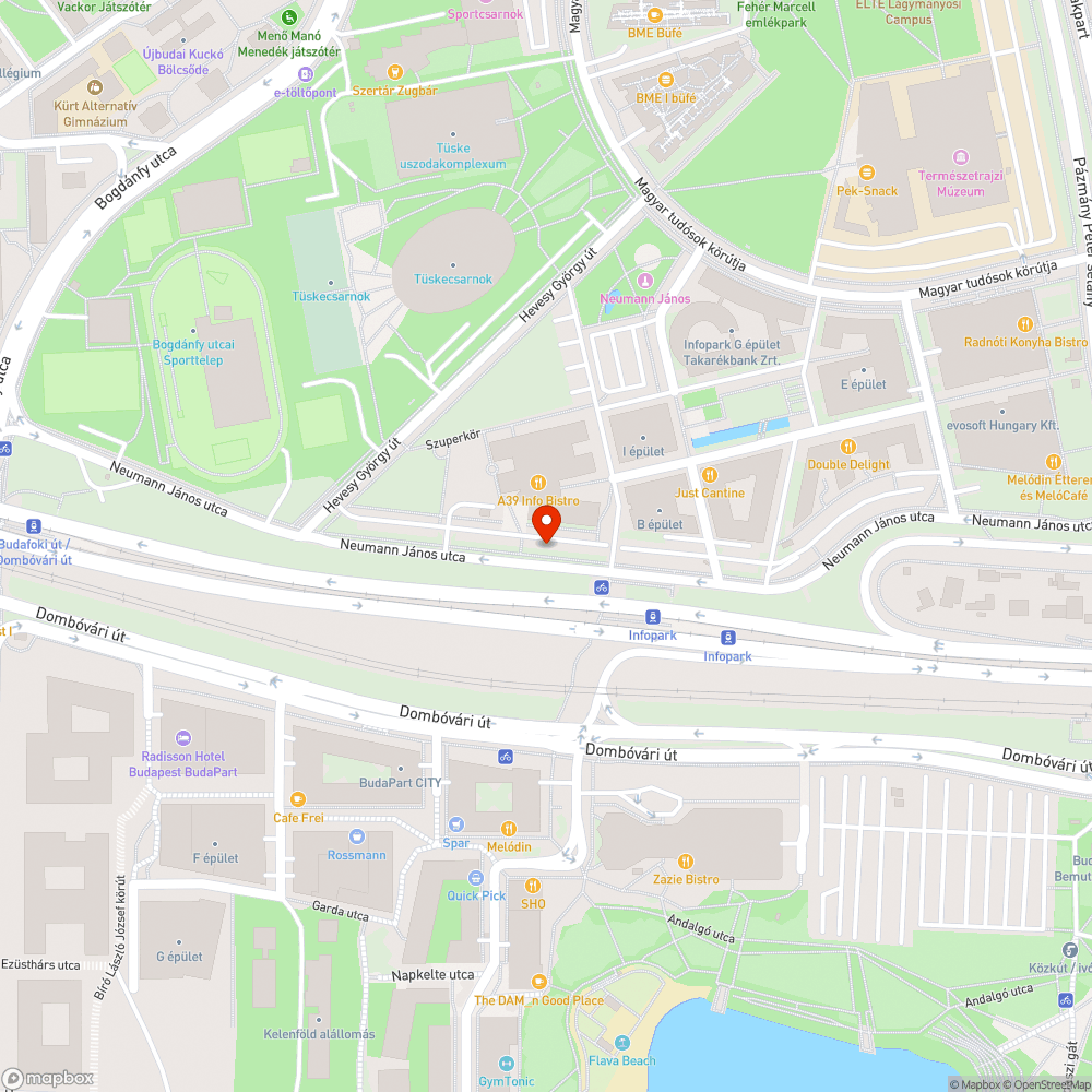 Neumann János utca kerékpárral kétirányúsítása bejelentés helye