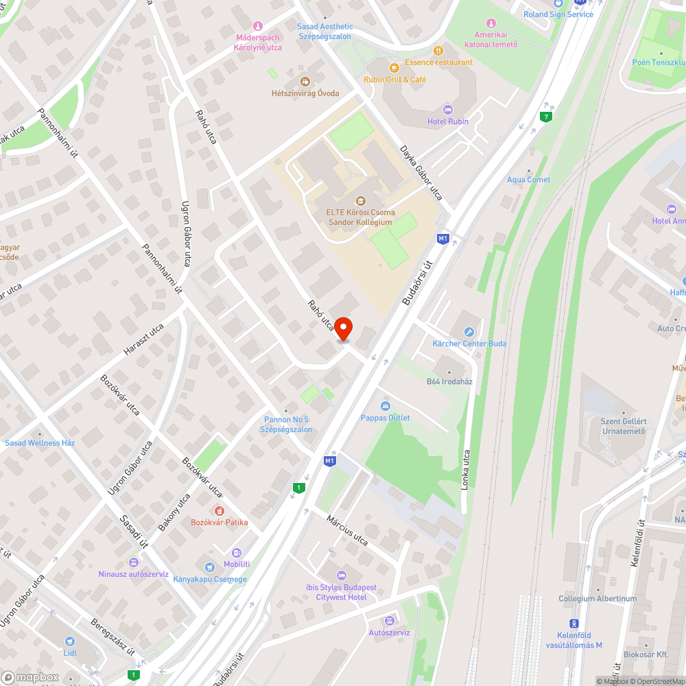 Rahó utca 2-8/a lomtalanítás foglaló bejelentés helye