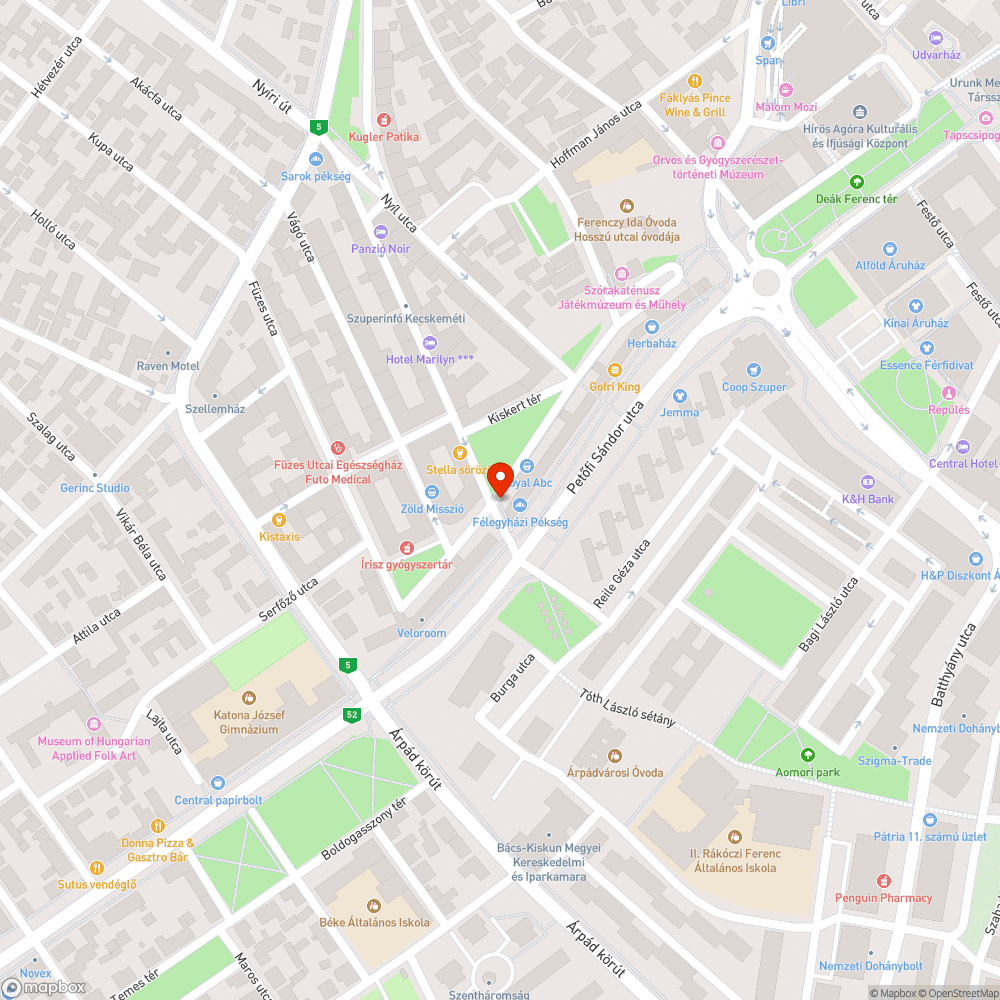 Parkolás a Petőfi Sándor utcán bejelentés helye