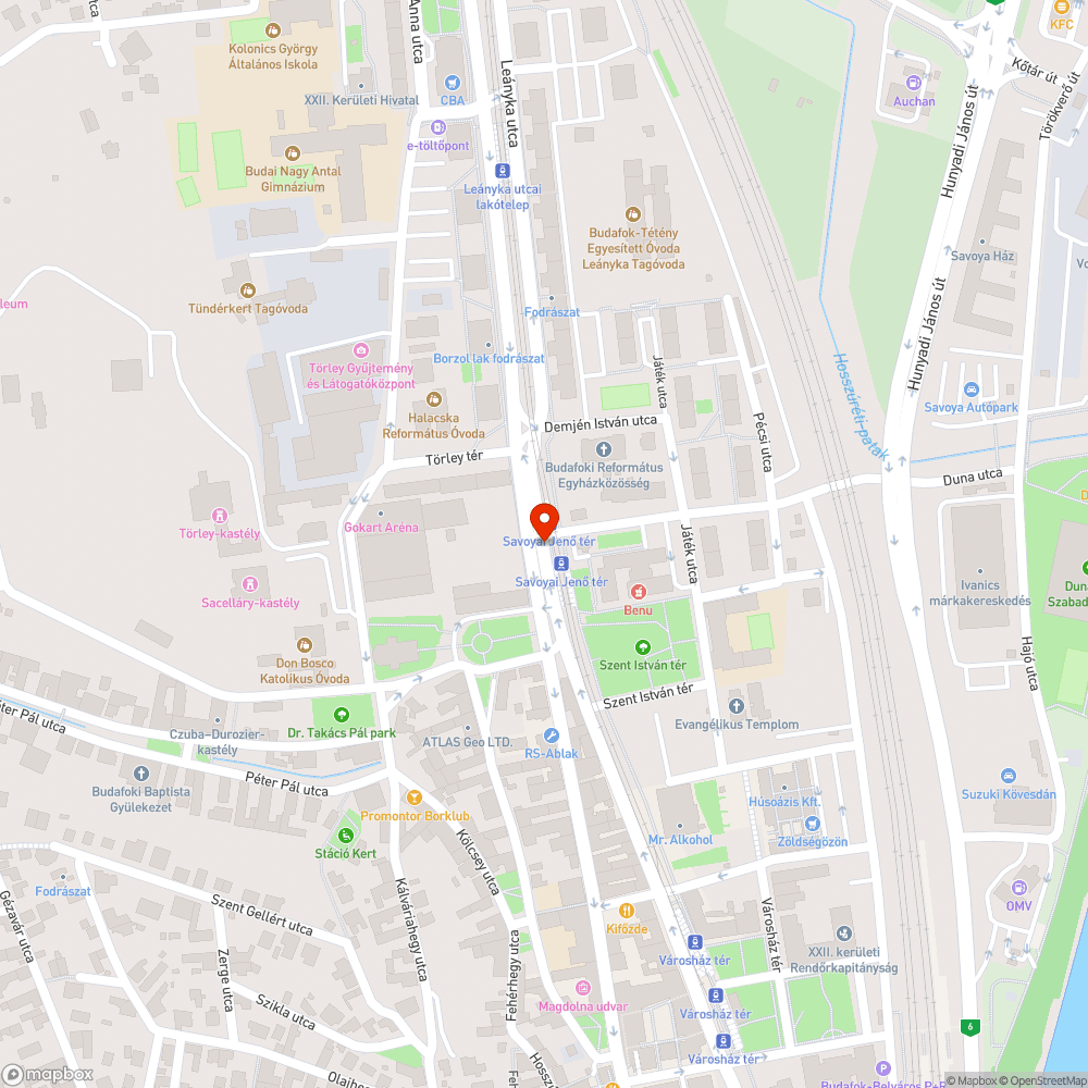 Kidöntött tábla bejelentés helye