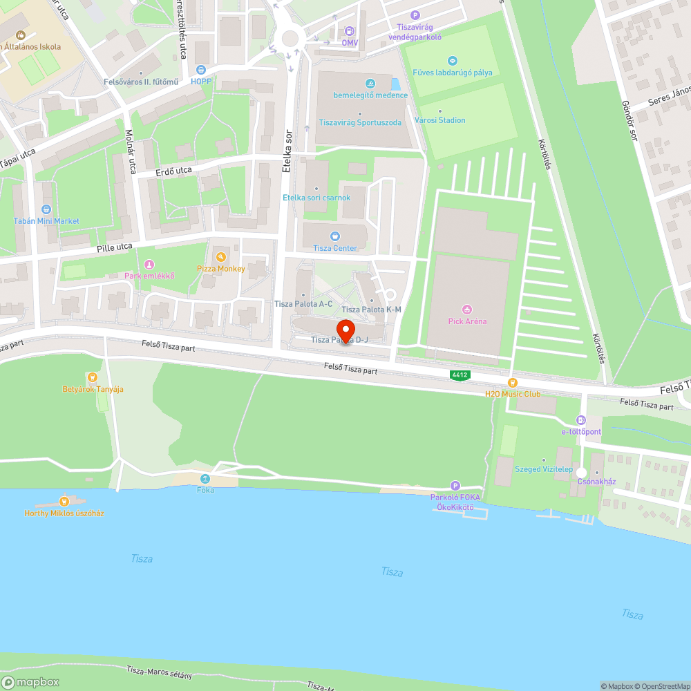 Balesetveszélyes járdaszakasz bejelentés helye