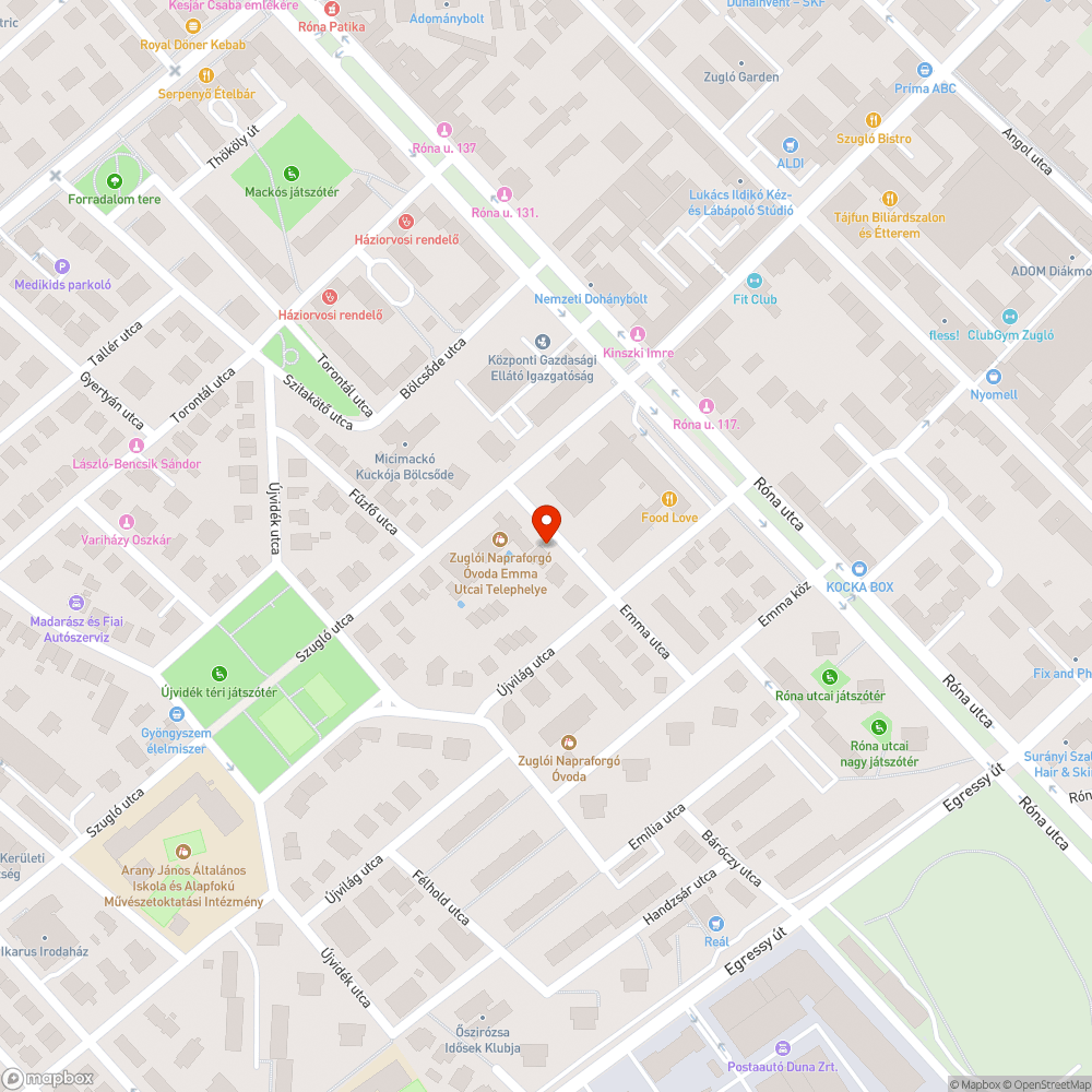 Parkolás zöldsávon bejelentés helye