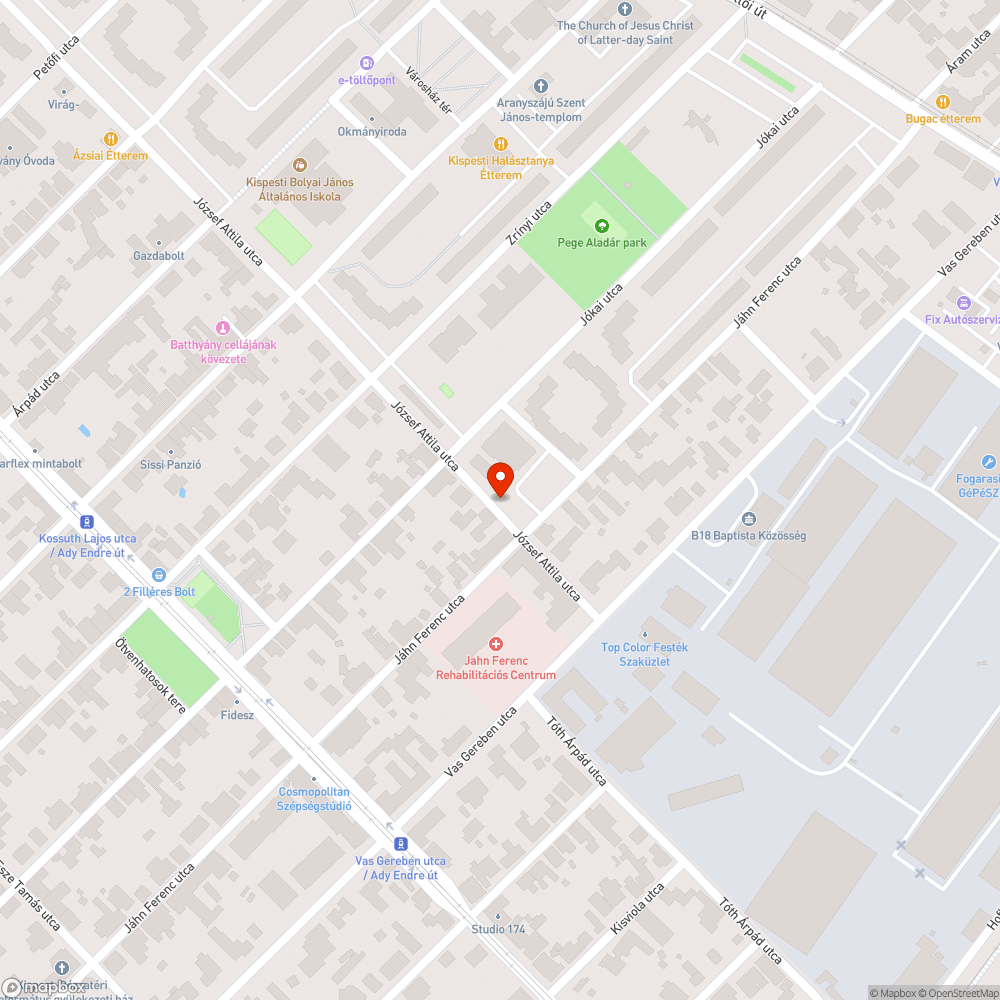 Elhagyott vandalizált autó bejelentés helye