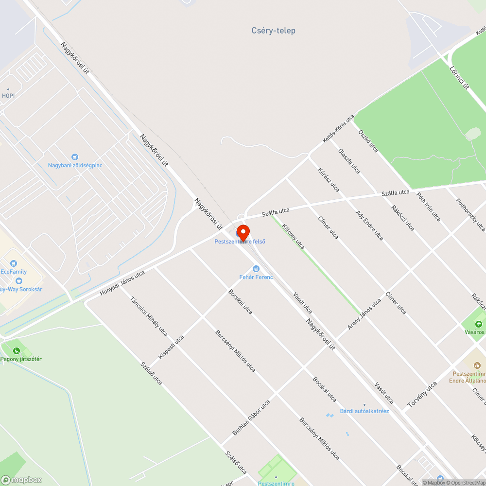 Szemét a Pestszentimre felső vasútállomáson bejelentés helye