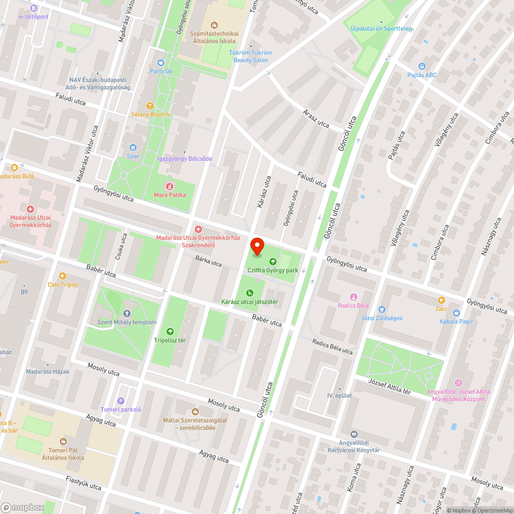 Bárka park játszótéri elem törött bejelentés helye