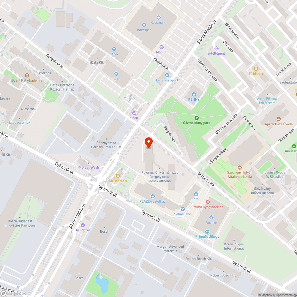 Elhagyott Jármű bejelentés helye