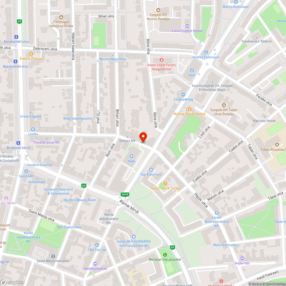 Eldugult lefolyó bejelentés helye