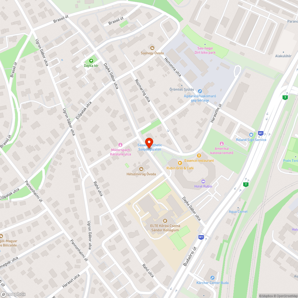 Dayka - Harasztos út kavicsos úttest bejelentés helye