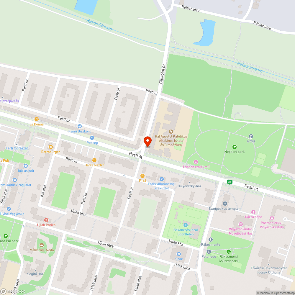 Szemét bejelentés helye