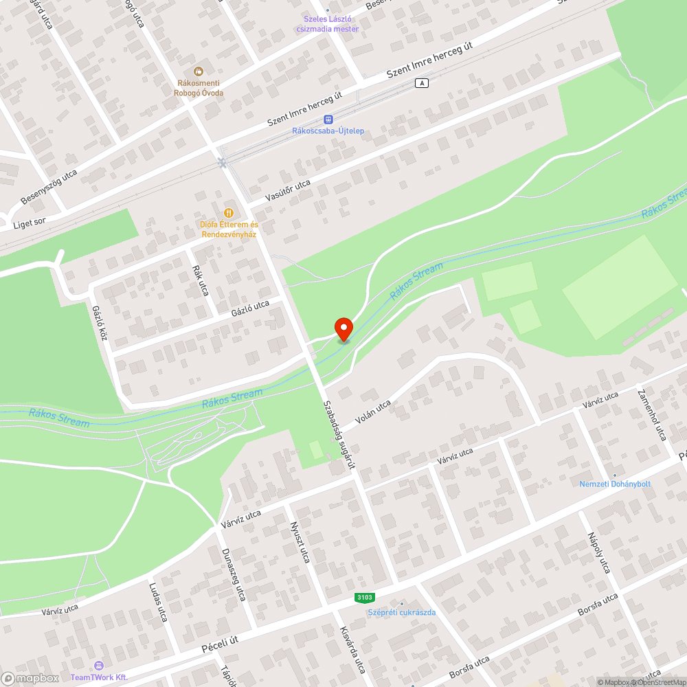 Bokrok bejelentés helye