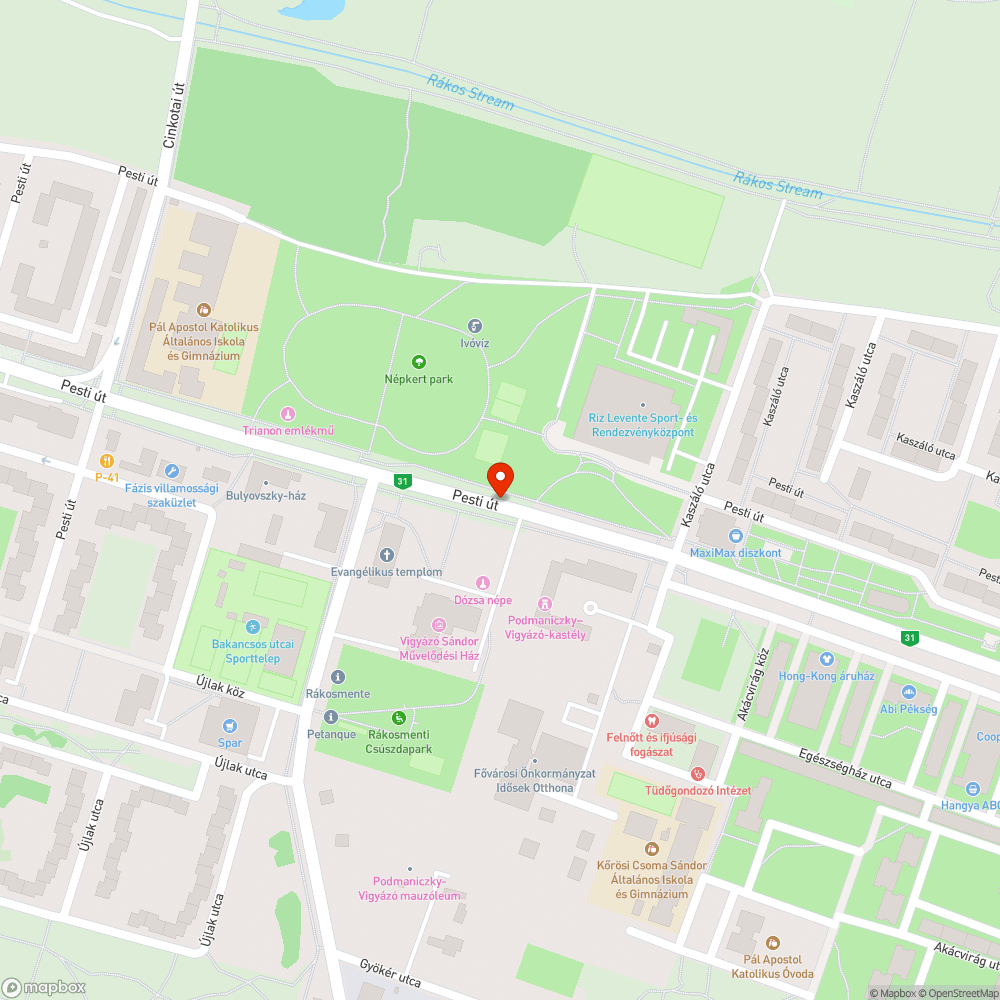 Sáros bejelentés helye