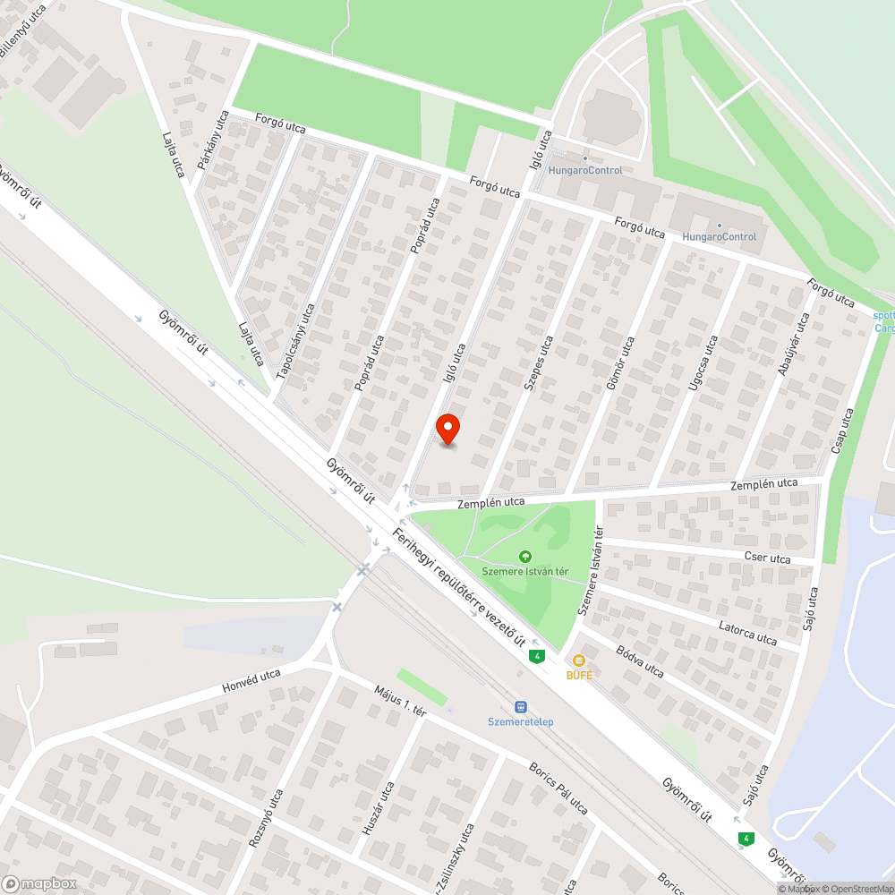 Elhagyott autó bejelentés helye