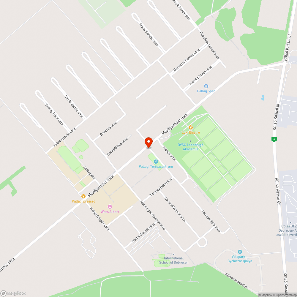 Kátyú bejelentés helye