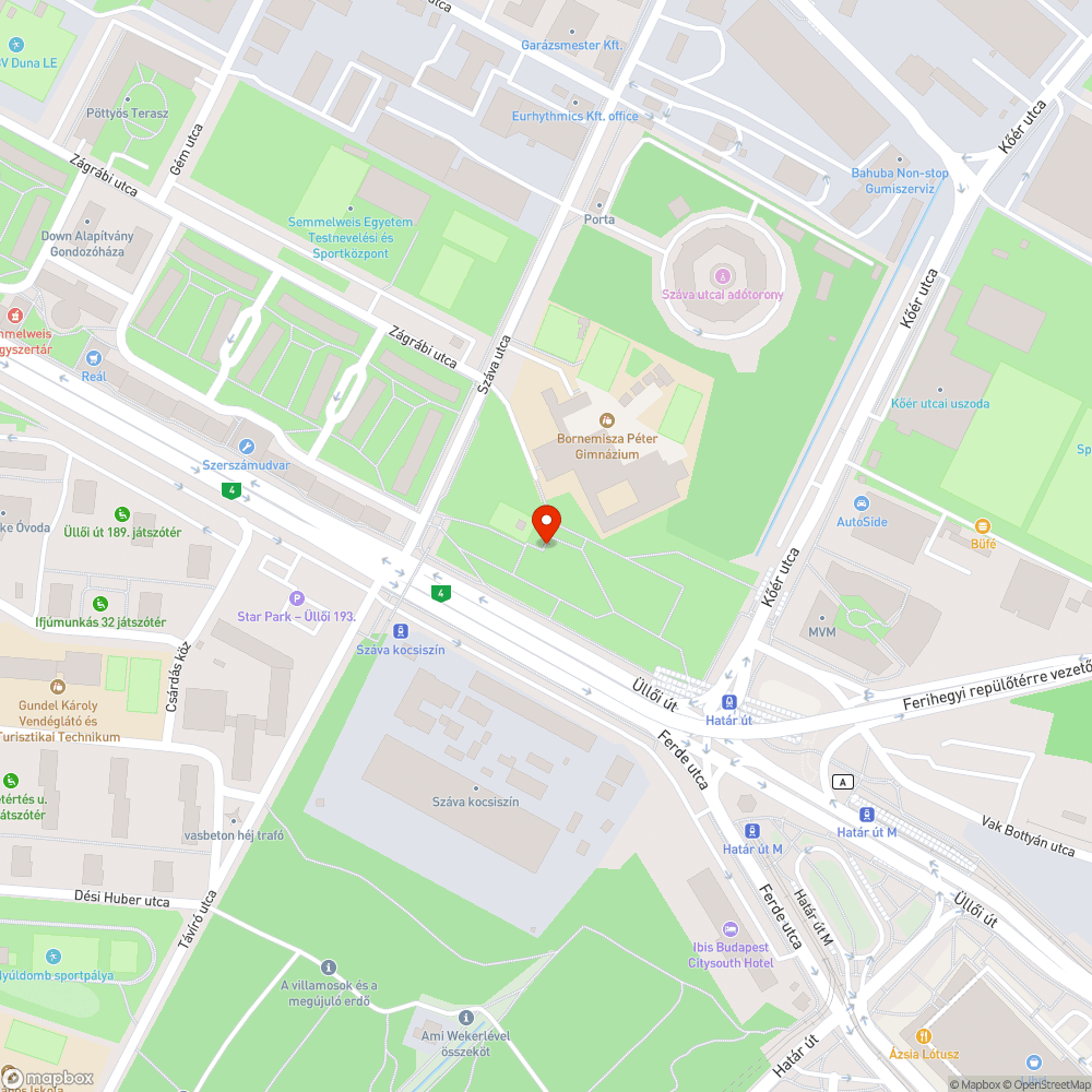 Megrongált ivókút bejelentés helye