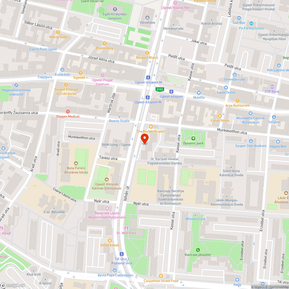 Üres, rozsdás keret bejelentés helye