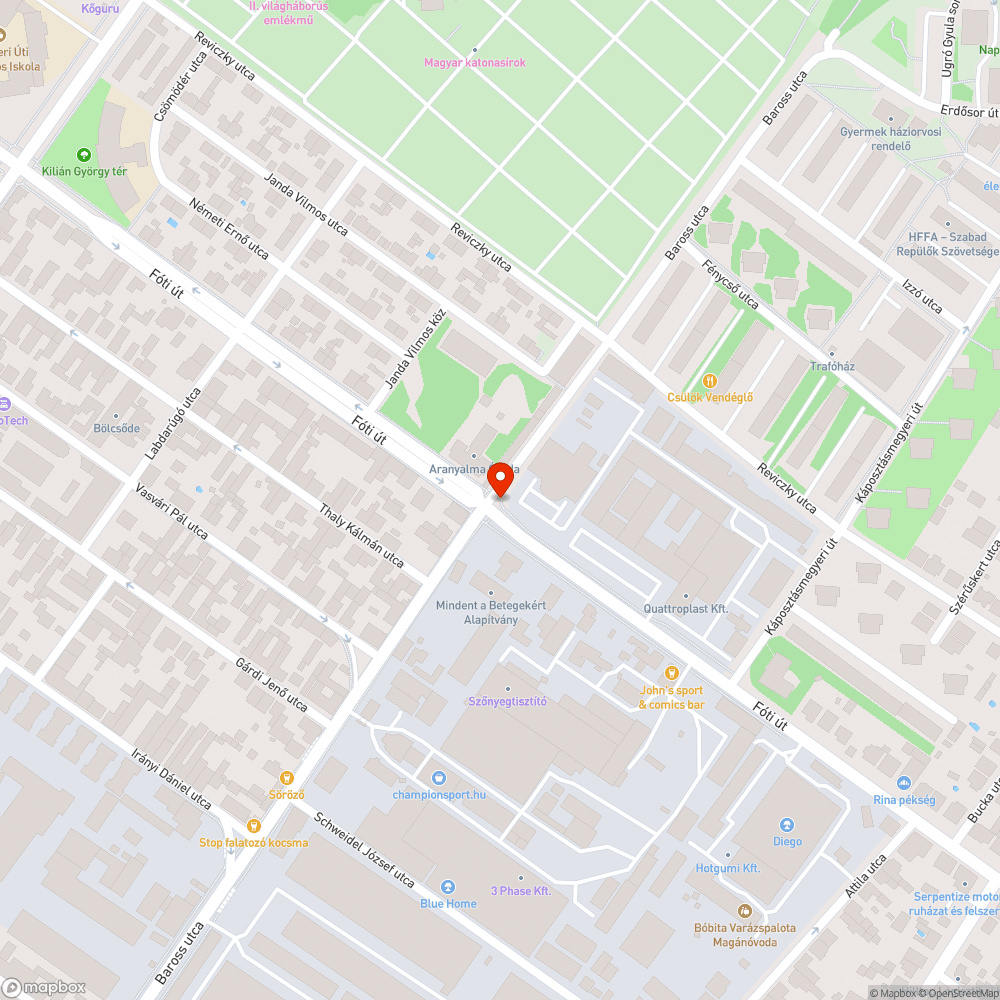 Üres közműoszlop bejelentés helye