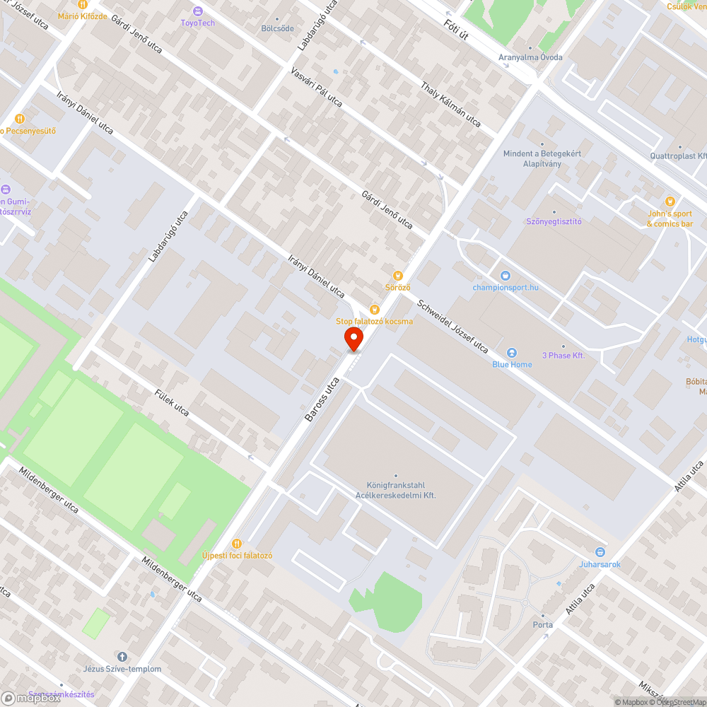 megsüllyedt víznyelő bejelentés helye