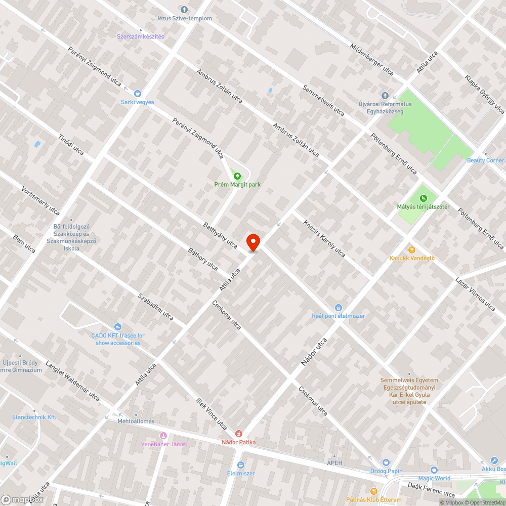 Kiálló fedlap II. bejelentés helye