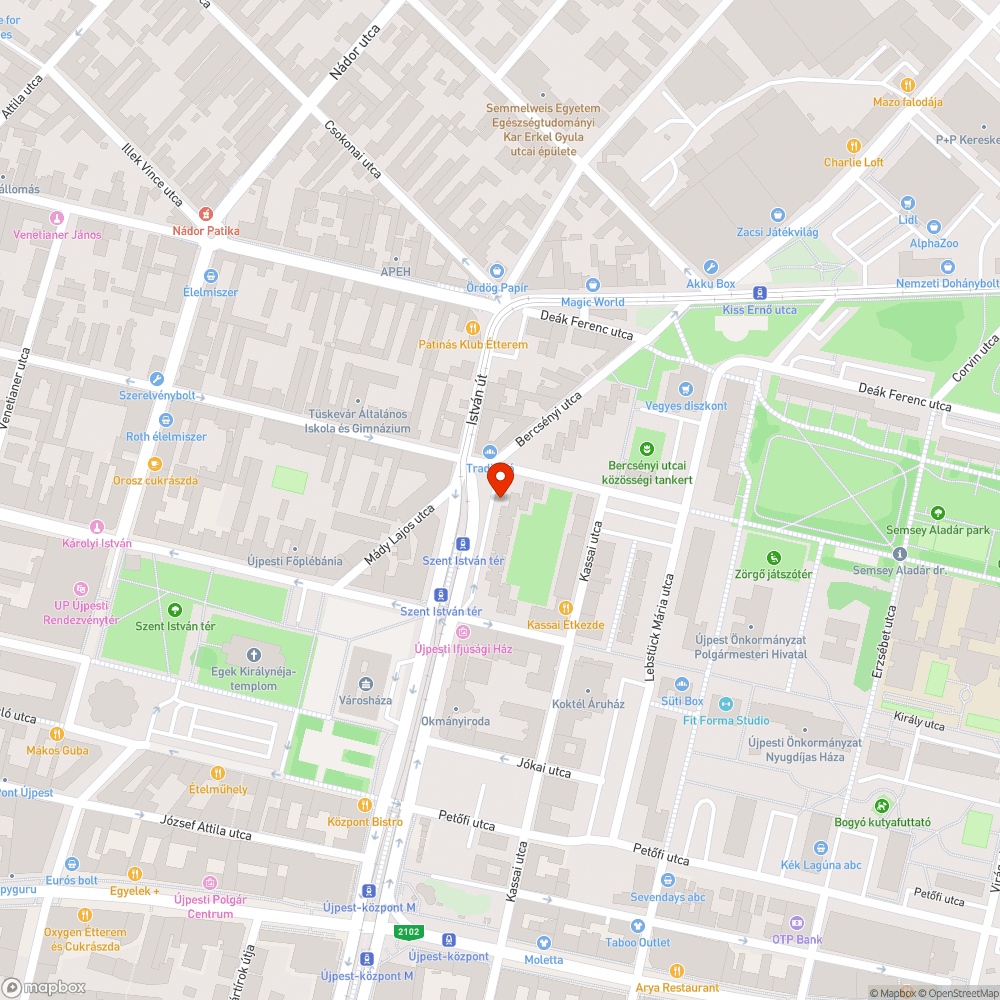 Üres oszlopok bejelentés helye