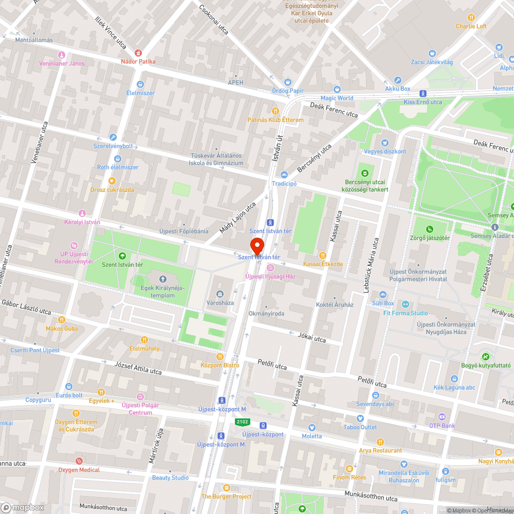 Hiányzó fényterelő bejelentés helye